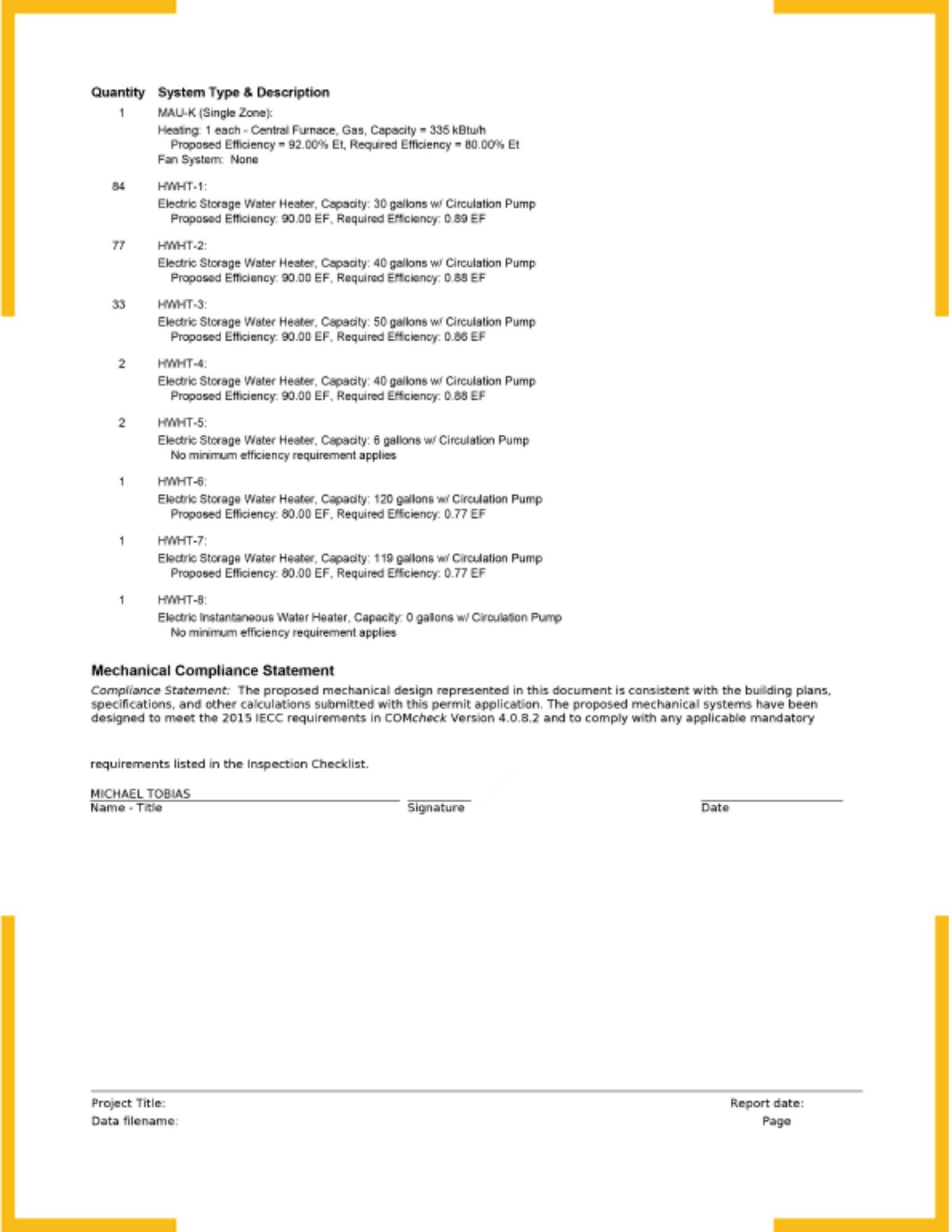 Mechanical COMcheck Energy Code Compliance Calculation NY Engineers